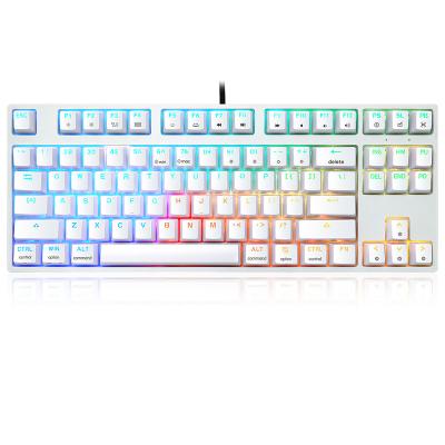 China ABS GK87 Mechanical Keycap Gateron Mechanical Switches RGB Hot Swap Mechanical Keyboard for sale