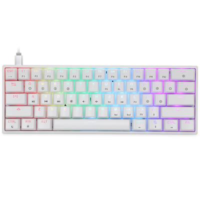 China Hot Sale GK61 RGB Anti-ghosting Mechanical Gaming Keyboard for sale