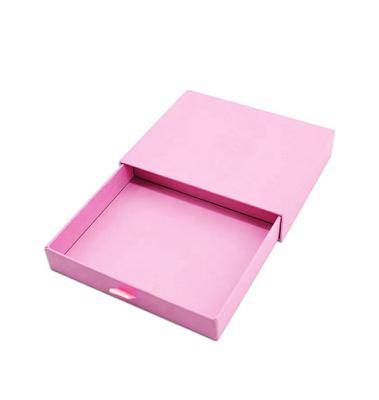 China Recyclable Luxury Custom Christmas Festival Birthday Party Pinkc Ustom Cardboard Jewelry Drawer Boxes Bag Packaging For Gift for sale