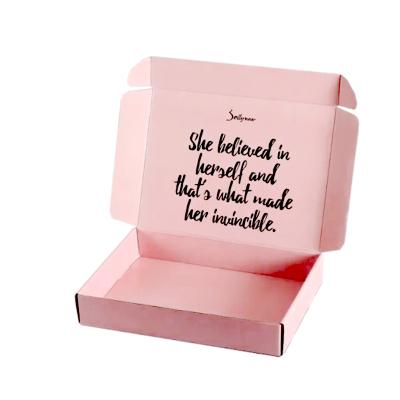 China Customized Copy Cute Recyclable Mini Pink Paper Packaging Box For Girl's Gift Wrapping for sale