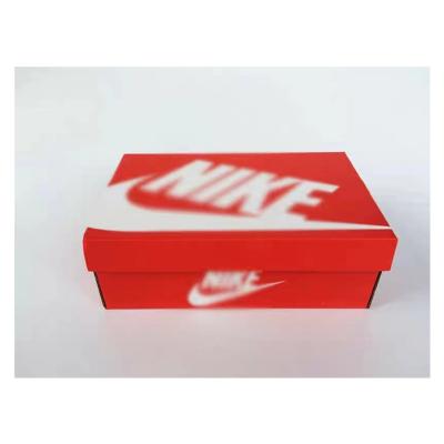 China Caixa de embalagem de calçado Nike de luxo corrugada de papelão misturado por atacado à venda