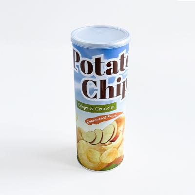 China Eco Friendly Custom Potato Chip Food Paper Tube Packaging With Express Shipment And Customizable Design for sale