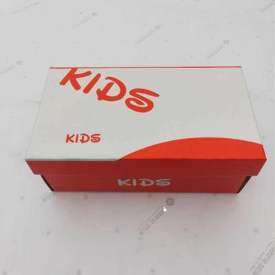 China Anpassungs-Druck-Logo Öko-freundliche Wellpappe Klappschuhbox für Kinder zu verkaufen