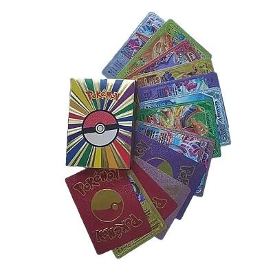 China Hot Gold Foil English Version Pokemon Cards 55pcs with Customizable Rulebook Design for sale