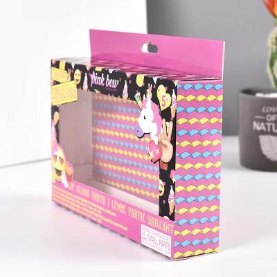 China Caja de papel plegable de gancho colgante con material de papel recubierto personalizado para ventanas en venta