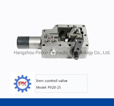 China Contact People 008618757151324 PV22-25 Piston Pump Hydraulic Parts Handle Control Valve for sale