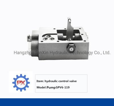 China Manuelles hydraulisches Steuerventil für Spv6-119-Hydraulikpumpen und Gusseisen-Ersatzteile zu verkaufen