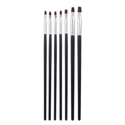 China Nail Art Beauty Salon NGB008 Gel Paint Nylon Hair Nail Art Pen Drawing UV Brush Set for sale