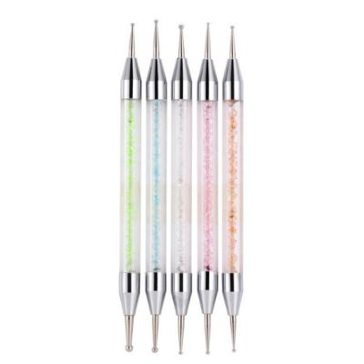 China NAIL Customized Different Color Rhinestone Handle Nail Tools Double Side Nail Dotting Diamond Pencils Pen for sale