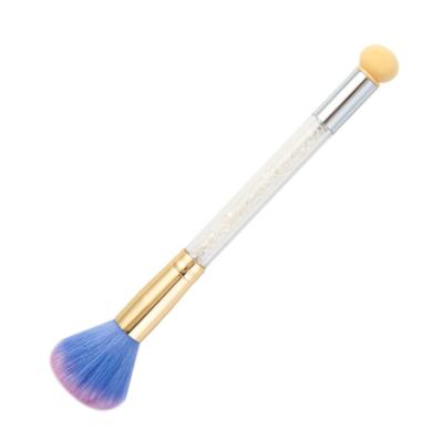 China NAIL Factory Free Samples Soft Synthetic Diamond Grip Hair Nail Brush For Nail Dust Dust Big Nail Brush for sale