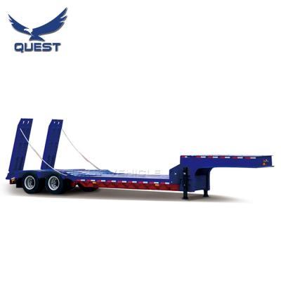 China Truck Trailer 2 Axle 35-40 Ton Low Bed Trailer Widely Used Semi Trailer For Sale In Africa for sale