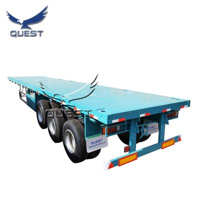 China Truck trailer made in China LOOK FOR 3 axles 40ft 40 feet container flat bed semi trailers for sale Philippines for sale