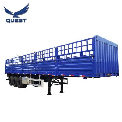 China SEARCH VEHICLE 40ft Truck Trailer 60tons 3 12 Axles 60tons 3 12 Wheels Barrier Cargo Trailer For Sale for sale