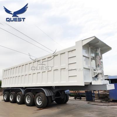 China Truck Trailer Dump Semi Trailer Tipper Truck Trailers Rear For Sale Africa 80 Tons 5 Axles SEARCH Vehicle Steel 13T 14T 16T 18T BPW FUWA SEARCH for sale