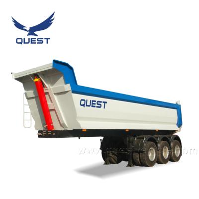 China Truck Trailer Direct From Factory U Shape Dump Trailer, 45 Cubic Meters Dump Trailer, Tipper Semi Trailer For Sale for sale