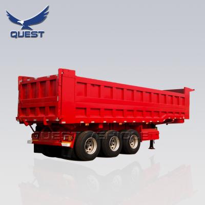 China Cubic Meter 40 Tipper Trailer, Dump Semi Trailer, Heavy Duty Dump Truck Trailer Tipper For Sale for sale