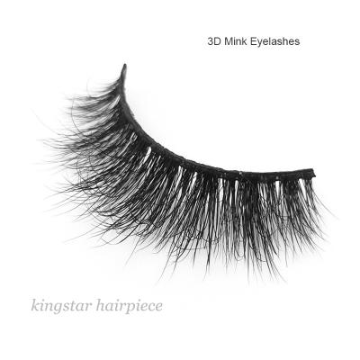 China Hot Selling 25mm Natural Soft Eyelash Strip Eyelash Strip 3D Mink Eyelashes Private Label Mink for sale