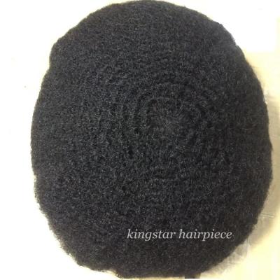 China Hot Selling 4mm Afro Wave Curly Wigs In Low Full Lace Hair Toupee For Black Men And Women KS-AFL4mmw for sale