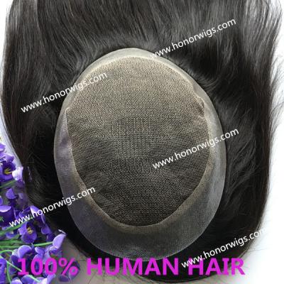 China Custom HT376 style touper wig 10inch women's straight hair 7x9inch 6x8inch #1B toupee free length natural black color discount price for sale