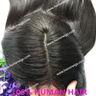 China Right Part or Left Part HT358 16inch #1B x8” 7” 100% Straight Natural Colored Women's Hairpiece 6