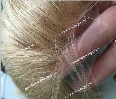 China Good part deposit for custom made women's hairpiece #20FTB size 20x20cm thin silk top 10inch 5x5inch 100% density PU just for our customer Y for sale