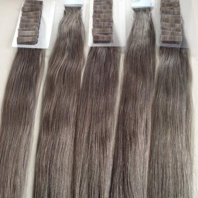 China HX88 100% silky straight wave hair gray color 20