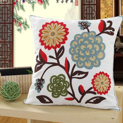 China Viable Wholesale Deepking Classic Geometric Weave Sofa Cushion Cover Jacquard Embroidery Cotton Pillowcase for sale