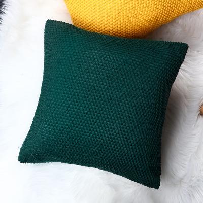 China Nordic Style Cygnus Style Living Room Sofa Cushion Cover Anti-Static Pure Wool Control Pillowcase Color Square Throw Pillow for sale