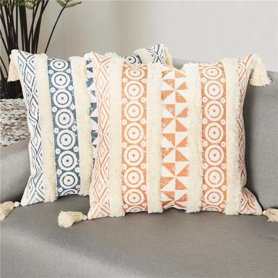 China High Quality Modern Anti-static New Arrival Cushion Covers Embroidered Printed Home Cushion Cover Sofa Decoration Farmhouse Hand Woven for sale