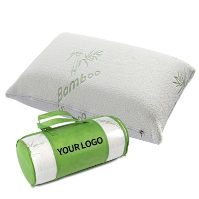 China 2021 New Style Orthopedic Anti-Static Support Bread Bamboo Memory Foam Pillow With Washable Cover for sale