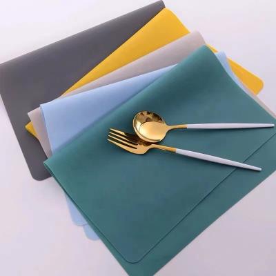 China Sustainable PVC Kitchen Table Silicone Custom Place Mat for sale