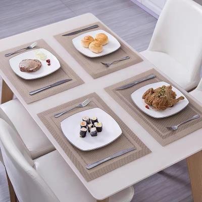 China Sustainable Custom Leather PVC Kitchen Table Place Mat for sale