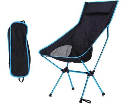 China Modern Foldable Lightweight Camping Moon Portable Outdoor Folding Chair For Camping Hiking And Traveling for sale