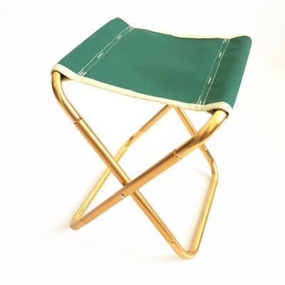 China Aluminum Alloy Beach Stools Chair Modern Outdoor Portable Camping Barbecue Folding Mini Folding Chair for sale