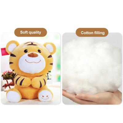 China Empty Plush Toy Dog Cartoon Tiger Soft Foam Stuffed Embroidery Designer Private Label Game Or Decoration 30CM 40CM for sale