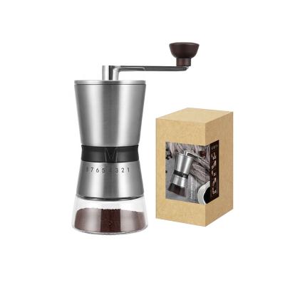 China Mini Manual Portable Ceramic Conical Burr Compact Coffee Pro Grinder Viable Non-slip Grinder With High Quality for sale