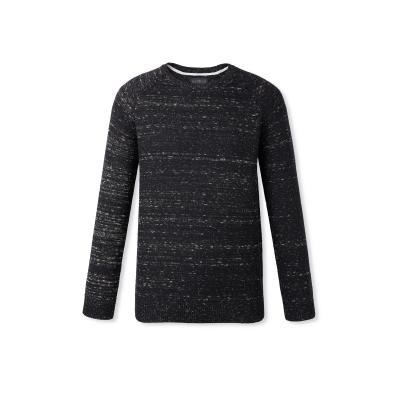 China Breathable Men Sweater Casual Fancy Yarn Pullover Knitwear Sweater Customize Black Sweater Knitted Clothes for sale