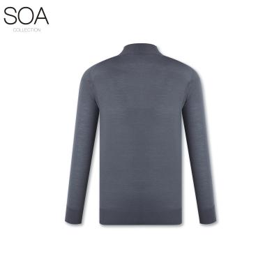 China 20ALSM005 breathable superfine wool wholegarment sweater men pullover plain seamless sweater knitted clothes for sale