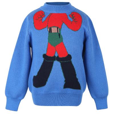 China Breathable Boys Sweater Astro Boy Jacquard Pullover Knitwear Sweater For Kids for sale