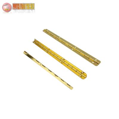 China Long Wooden Box Modern Gold Brass Metal Jewelry Boxes Piano Hinge For Boxes for sale