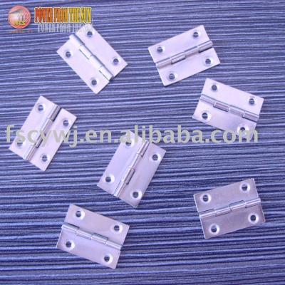 China Small Cabinet Furniture Hardware Box Hinge 0.6mm Thickness for sale