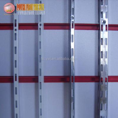 China Straight Iron Low Prices Supermarket Post With Single Or Double Holes for sale