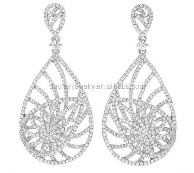 China DaChen Hot Selling FASHIONABLE New Design 925 Sterling Silver Earrings for sale