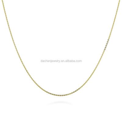 China Lead and nickel free promotion sale, wholesale price 18k gold / silver plated link necklace chains for men and women for sale