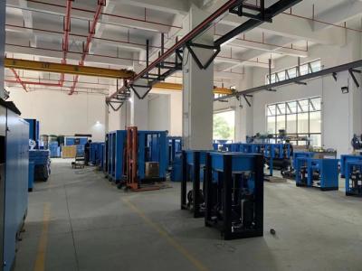 China Compressor rotativo duplo parafuso de dois estágios 75KW 100HP VSD de ímã permanente à venda