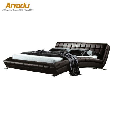 China New Soft Bed Bedroom Furniture Soft Bed Modern Leather Soft Bed CC9015 for sale