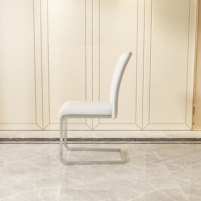 China Removable Cover Removable Chrome /gold Cover Metal Finished Modern Design Dining Chair for sale