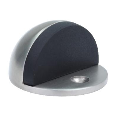 China Modern diameter 44mm 304 stainless steel door stopper with quiet metal half sphere, anti-collision thick rubber door stopper, door bracket for sale