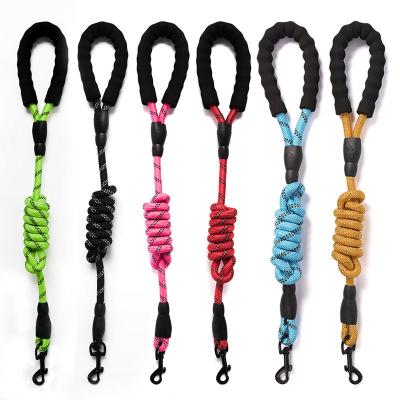 China Large Medium Small Medium Amazonian Dog Walking Rope Detachable Traction Leash EVA Nylon Reflective Spring Explosion-Proof Dog Walking Rope for sale