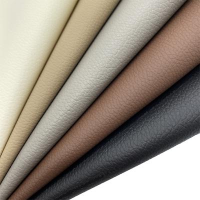 China Cheap Waterproof PVC Leather Upholstery Fabric Factory Knitted Backing Leather PVC For Automobile for sale